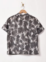 ボウタイ シアー総柄シャツ