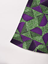 【2色展開】Emerald Motel バティックプリント 半袖 フレアワンピース