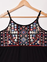 Emerald Motel ミラーワーク刺繍 キャミソールワンピース