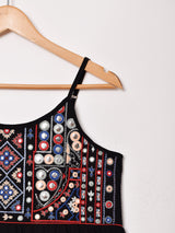 Emerald Motel ミラーワーク刺繍 キャミソールワンピース