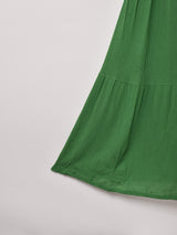 【6色展開】Emerald Motel クロシェ切り替え ティアード キャミソールワンピース