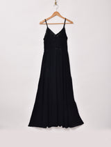 【6色展開】Emerald Motel クロシェ切り替え ティアード キャミソールワンピース