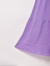 【6色展開】Emerald Motel クロシェ切り替え ティアード キャミソールワンピース