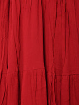 【6色展開】Emerald Motel クロシェ切り替え ティアード キャミソールワンピース