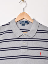 「Ralph Lauren」マルチボーダー 半袖 ポロシャツ