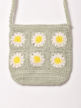 【2色展開】グラニー スクエア ニット ミニショルダーバッグ