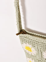 【2色展開】グラニー スクエア ニット ミニショルダーバッグ