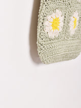 【2色展開】グラニー スクエア ニット ミニショルダーバッグ