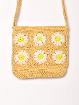 【2色展開】グラニースクエア ニット ミニショルダーバッグ