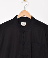【4色展開】Backers コットンリネン チャイナボタン 半袖シャツ