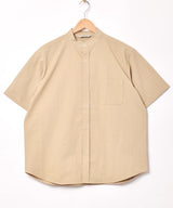 【4色展開】Backers スタンドカラー 半袖シャツ