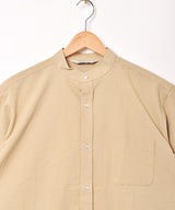 【4色展開】Backers スタンドカラー 半袖シャツ