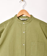 【4色展開】Backers スタンドカラー 半袖シャツ