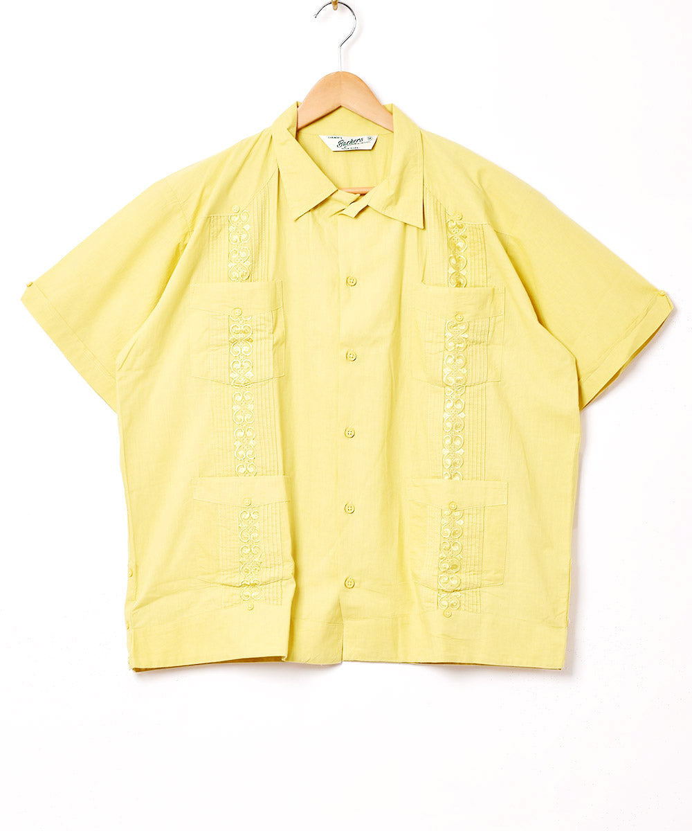6色展開】Backers 刺繍 キューバ 半袖シャツ – 古着屋Top of the Hill