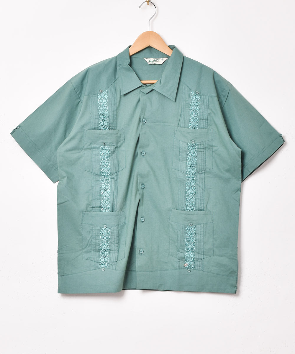 6色展開】Backers 刺繍 キューバ 半袖シャツ – 古着屋Top of the