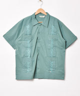 【6色展開】Backers 刺繍 キューバ 半袖シャツ