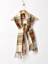 【15色展開】大判 チェック柄ストール