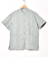 【4色展開】TEMPTATION チャイナボタン ピーチスキン 半袖シャツ