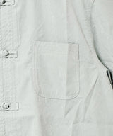 【4色展開】Backers チャイナボタン ピーチスキン 半袖シャツ