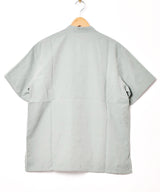 【4色展開】Backers チャイナボタン ピーチスキン 半袖シャツ