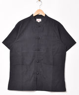 【4色展開】Backers チャイナボタン ピーチスキン 半袖シャツ