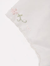 フラワー刺繍 半袖 チャイナシャツ