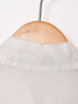 フラワー刺繍 半袖 チャイナシャツ