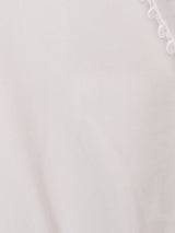 シースルー 切替デザイン 長袖ブラウス