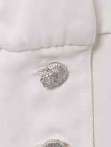 シースルー 切替デザイン 長袖ブラウス