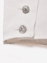 シースルー 切替デザイン 長袖ブラウス