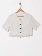 クロシェスリーブ 半袖 ユーロブラウス