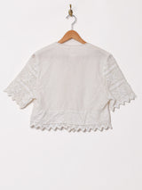 クロシェスリーブ 半袖 ユーロブラウス