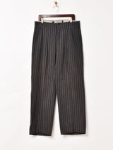 ストライプ柄 フレンチワークトラウザー W35