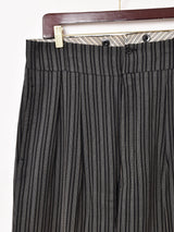 ストライプ柄 フレンチワークトラウザー W35