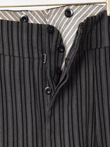 ストライプ柄 フレンチワークトラウザー W35