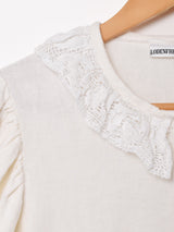 フリルカラー 長袖 ユーロブラウス