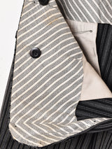 ストライプ柄 フレンチワークトラウザー W35