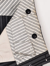 ストライプ柄 フレンチワークトラウザー W35