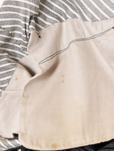 ストライプ柄 フレンチワークトラウザー W35