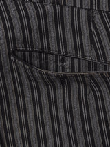 ストライプ柄 フレンチワークトラウザー W35