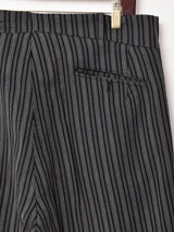 ストライプ柄 フレンチワークトラウザー W35