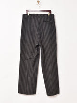 ストライプ柄 フレンチワークトラウザー W35