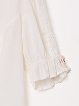 パフスリーブ Vネック ユーロブラウス