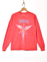 NIRVANA 長袖 プリントバンドTシャツ