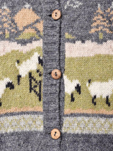 総柄 カーディガン