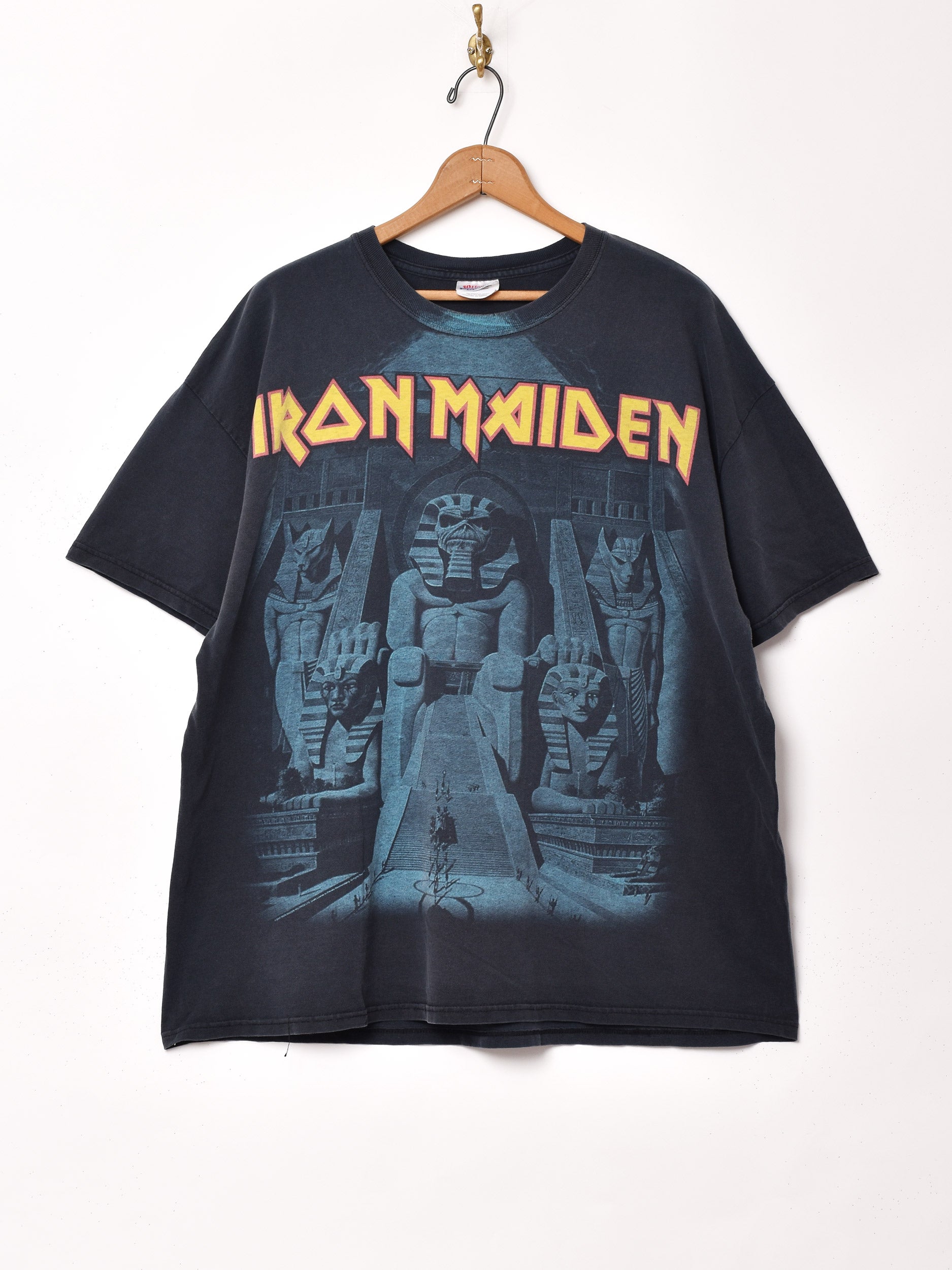 新品即決 IRON MAIDEN/90s/バンT/Tシャツ/L/コットン/BLK/プリント