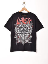 SLAYER プリント バンドTシャツ