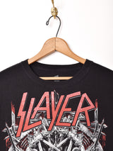 SLAYER プリント バンドTシャツ