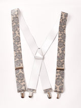 【3色展開】ペイズリー柄 ワイドサスペンダー