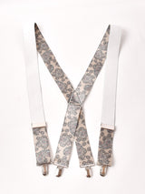 【3色展開】ペイズリー柄 ワイドサスペンダー